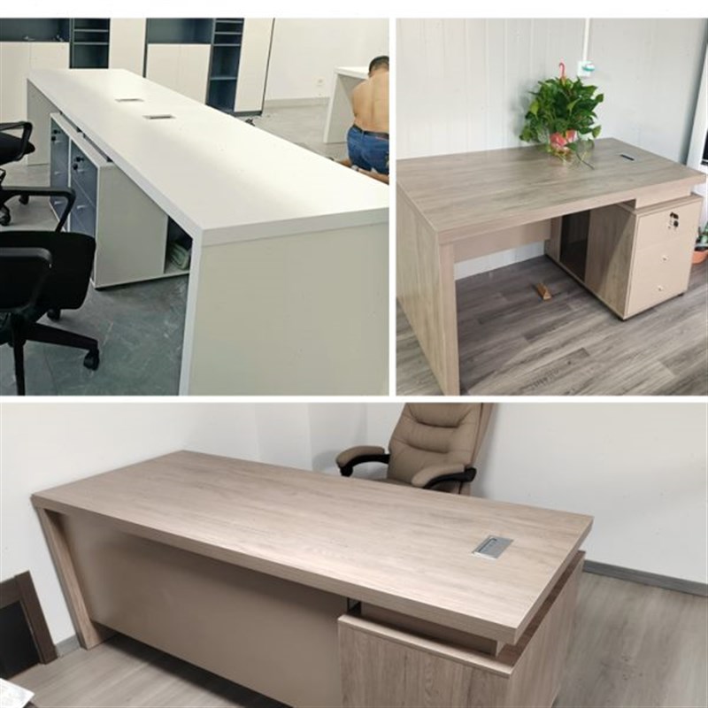 老板办公桌现代简约财务主管经理桌椅组合N电脑桌办公室家用书桌