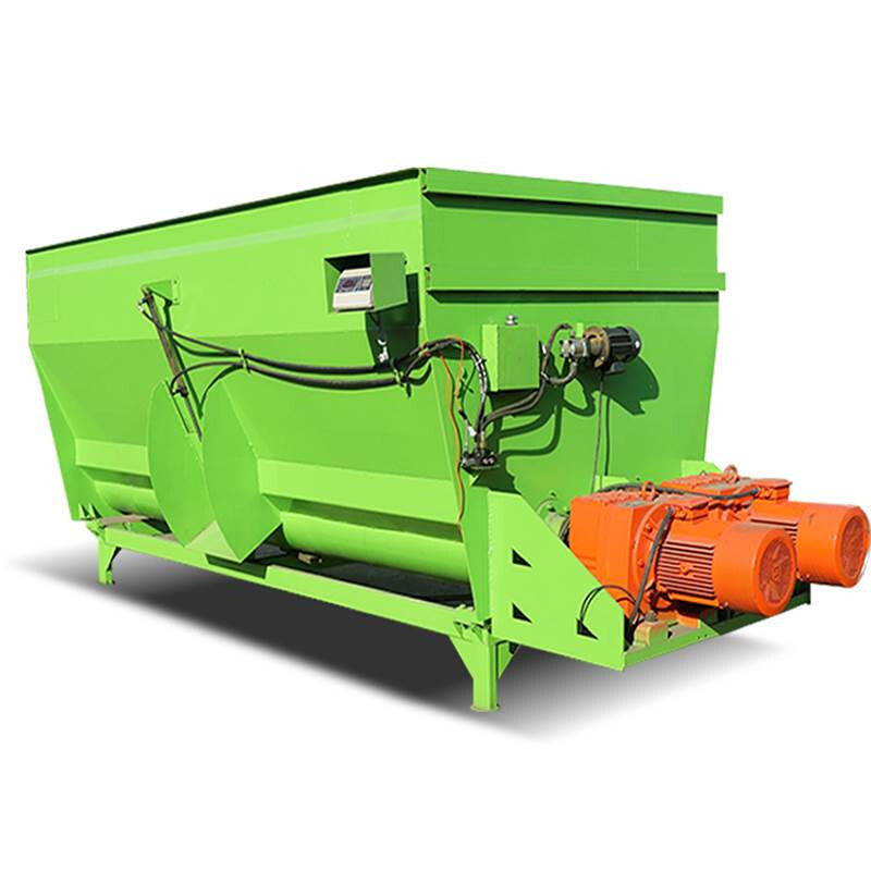 新品牛羊草料搅拌机饲料养殖场卧式日粮j粉碎拌草机喂牛养牛场全