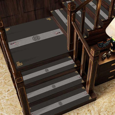 新中木式地板楼梯垫防滑地垫家用室内楼梯踏步垫别墅复式台阶脚垫