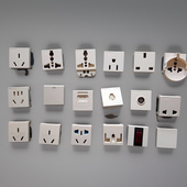 R16A SIC TE4NTS 稳不落全系列开关插座功能件R4T R5A RGF TV3