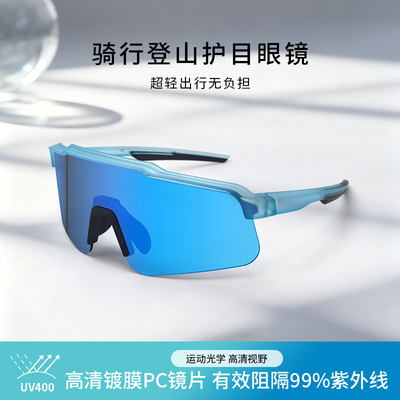 骑行UV400防风沙偏光变色护目镜