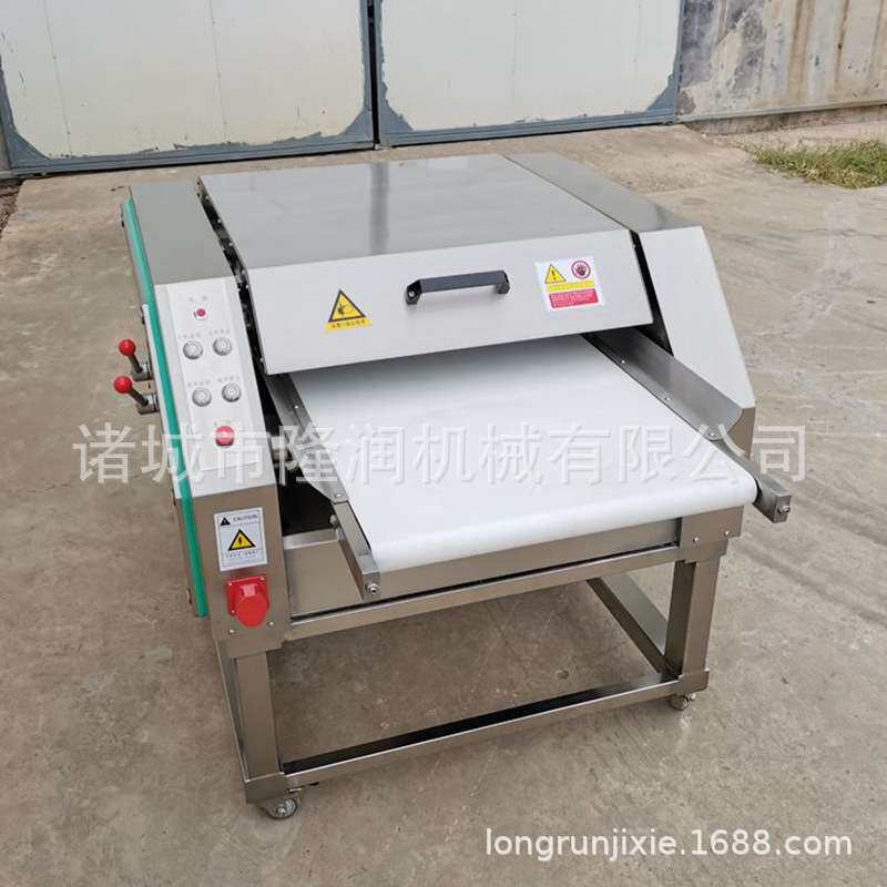 鸡脖子专业去皮机 商用连续式鸡腿琵琶腿扒皮机 去皮干净省时省力