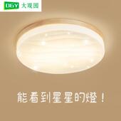 中山灯具全屋2025新款 客厅吸顶灯主灯新中式 原木风卧室房间灯L335