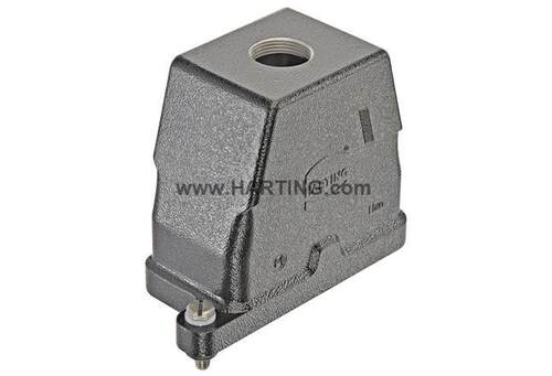 HARTING连接器 19400100412 黑上壳 HAN-10-HPR-HTE-M32 螺丝锁紧