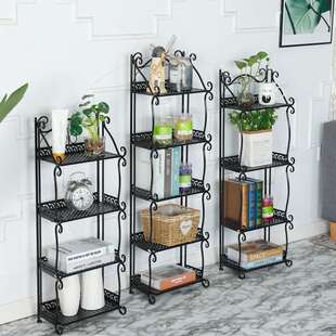 现代简约落地式置物架卫生间厨房多层收纳架子客厅摆放花架