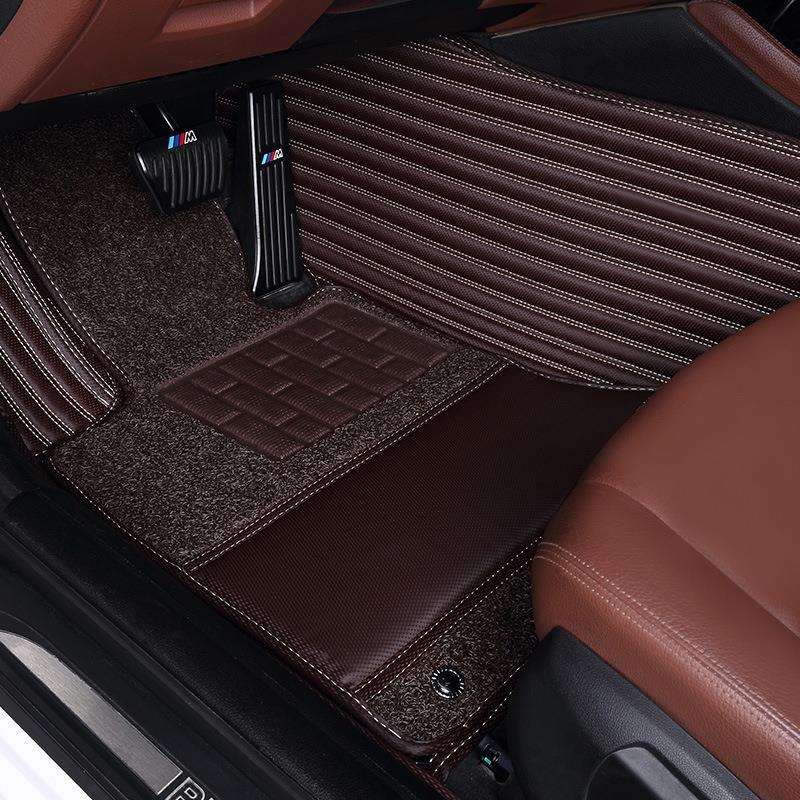 汽车车标款脚垫适用于红旗HS5HS3HS7h7H5L5丝圈脚垫全包围