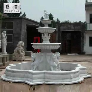 石雕喷泉公园大型户外景观园林水景流水摆件欧式雕刻喷水池喷泉