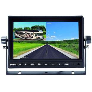 带刻录7寸AHD1080P960P720P高清车载显示器,2路分割视频输入