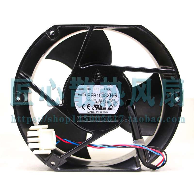 台达DELTA 48V 1.65A 17251 17CM铝框轴流散热风扇EFB1548XHG