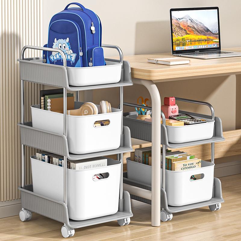 桌面书立书架收纳盒透明学生书本书桌立架分隔板亚克力笔筒置物架