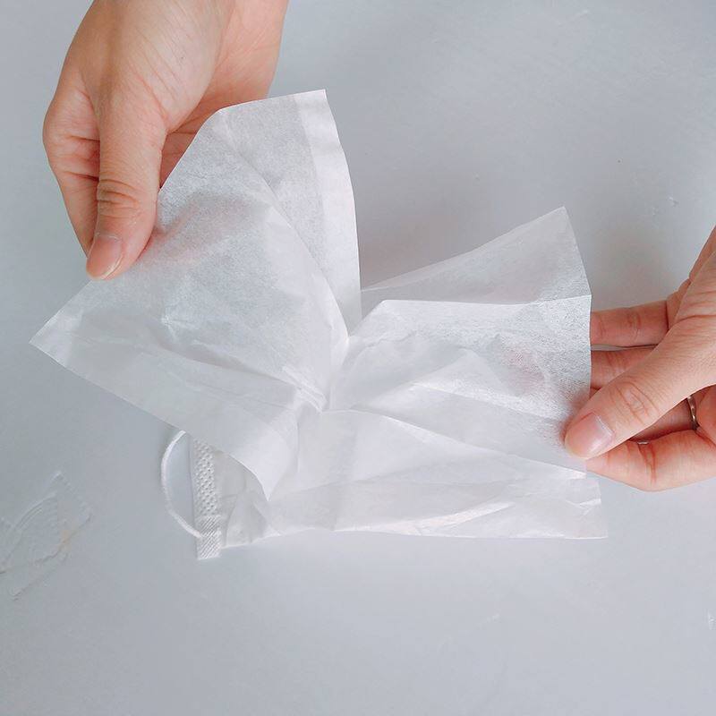 一次性纸口罩双层过滤餐饮纹绣美容院专用防尘透气防口水防护口罩