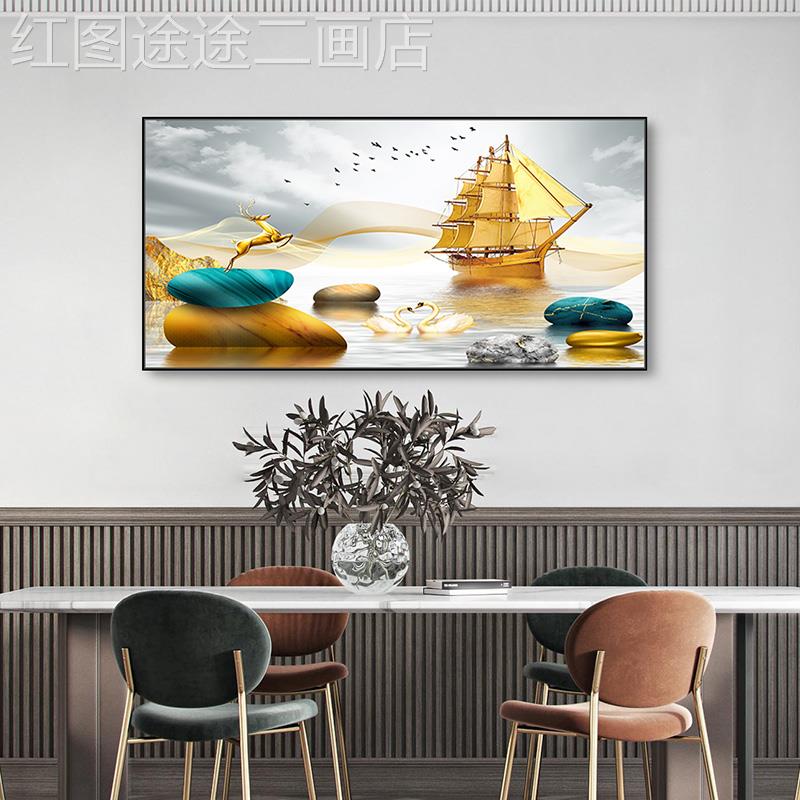 网红电表箱装饰现画约代大尺寸横款电表盒饰弱箱装遮简挡电配电箱