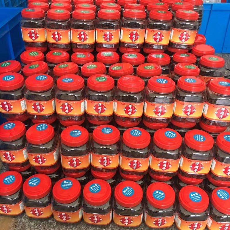 湖岭牛肉干手撕原味五香沙嗲 温州特产1斤连桶装500g散装沙爹焙片