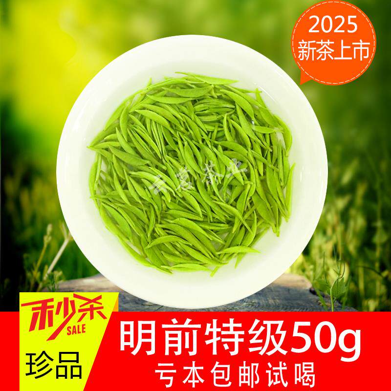 信阳毛尖2025年新茶 明前高山特级嫩芽珍品50g茶叶清香型袋装绿茶