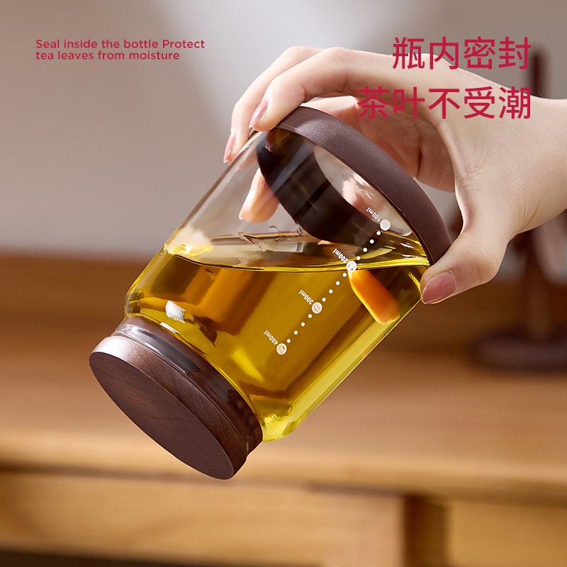 新胡桃木茶叶罐密封罐储存茶收纳盒装糖罐子防潮放白茶Y的家用花图片