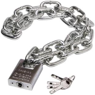 新电车锁宿舍推拉门n带锁小挂锁摩托车锁铁链子门锁长款铁锁链家