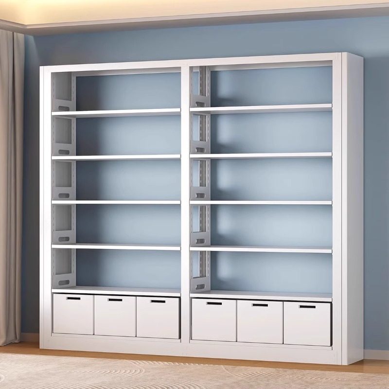 钢制书架图书馆家用儿童书柜绘本架落地置物架客厅简约铁艺储物架,智能设备,其他智能配件,淘宝优惠券,粉丝福利购,淘宝优惠卷