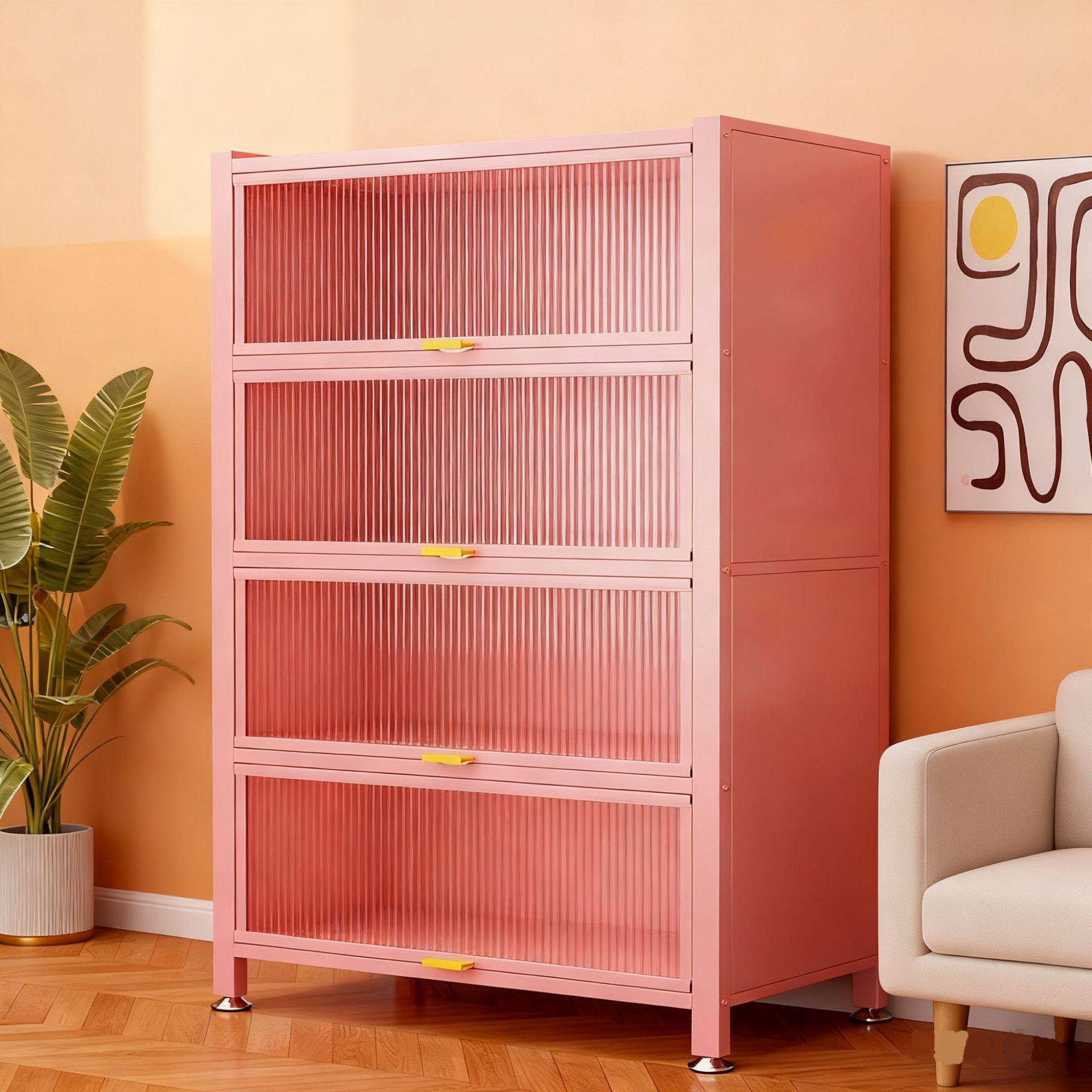 钢制带门书柜儿童书架落地展示柜多层储物柜铁艺置物架彩色防尘柜,生活电器,电话配件,淘宝优惠券,粉丝福利购,淘宝优惠卷