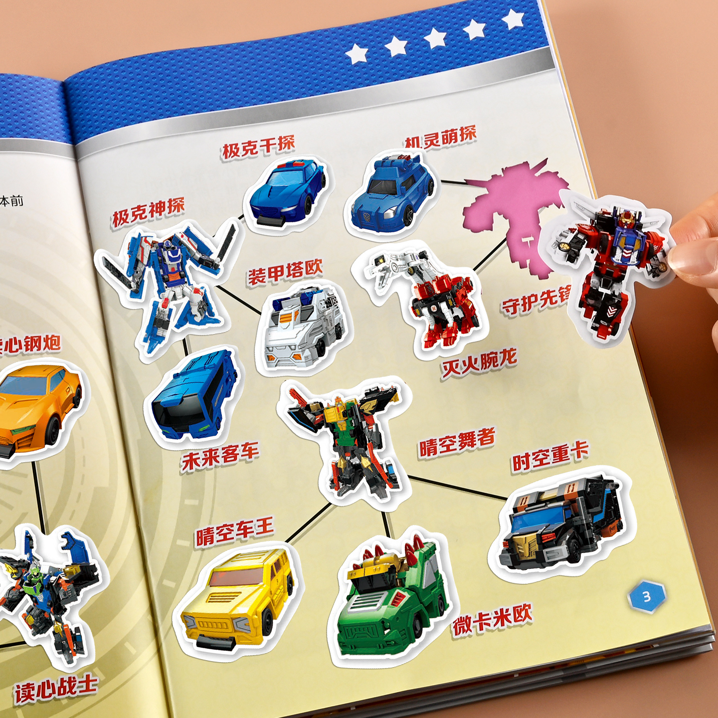 咖宝车神儿童专注力贴纸书卡通