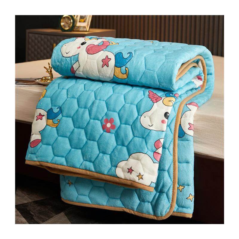 新品棉地郎c法莱绒床垫薄款软垫家用榻榻米牛奶绒铺地垫被褥子珊