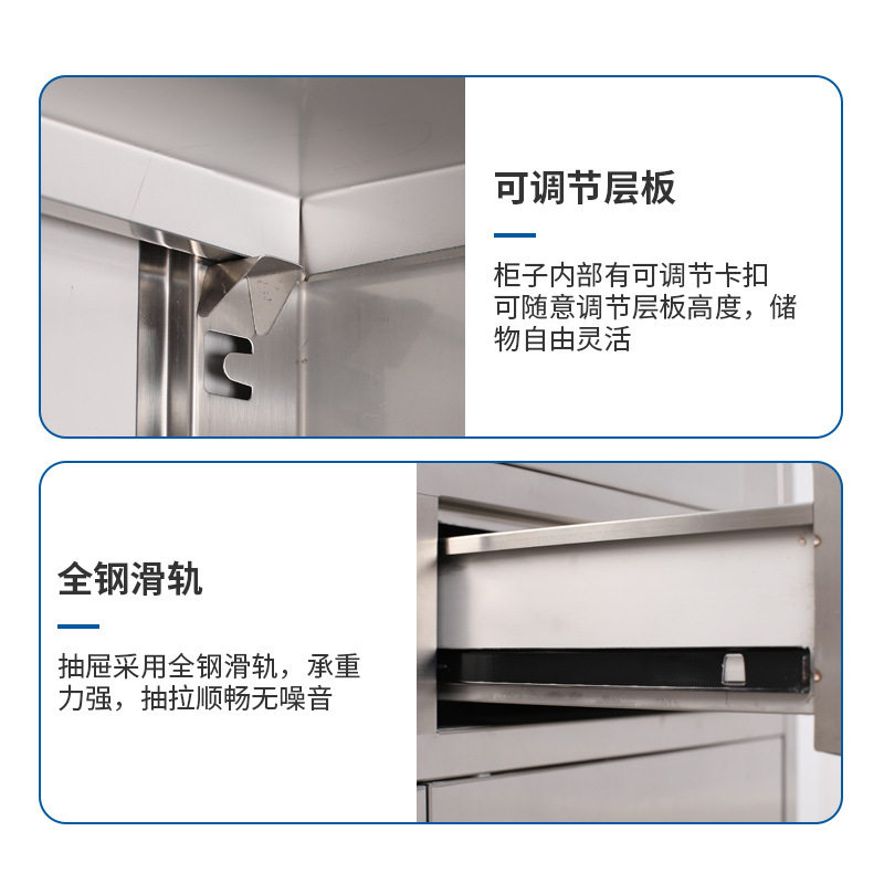 新品不锈钢文件柜矮柜带锁玻璃柜资料F柜通玻办公器械柜对开门档