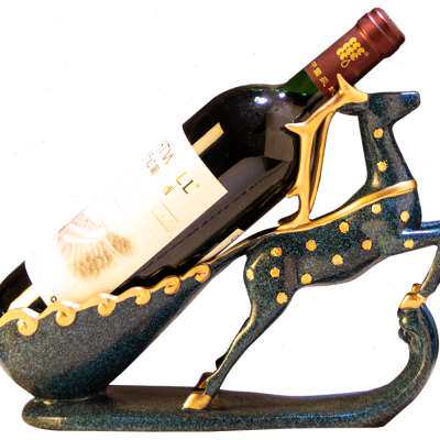 新品新款创e意麋鹿红酒架酒柜装饰品摆件家居电视柜客厅餐柜乔迁