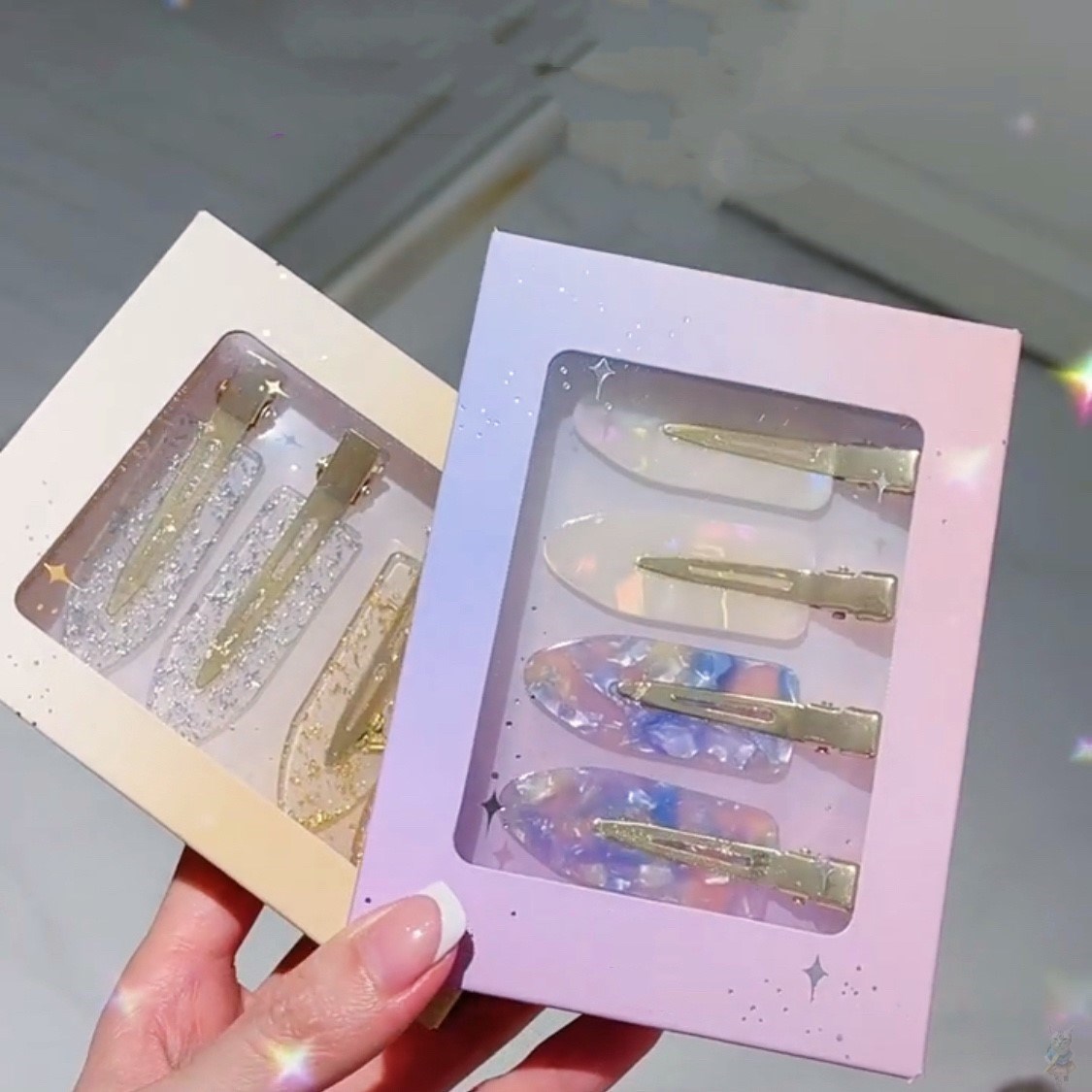 极速程晓玥同款发夹heir彩色发夹少H女夏季浏海发夹边夹鸭嘴夹子