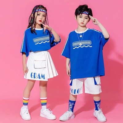 极速六一少儿啦啦队演出服小学生运动会开幕O式表演服服装街舞男