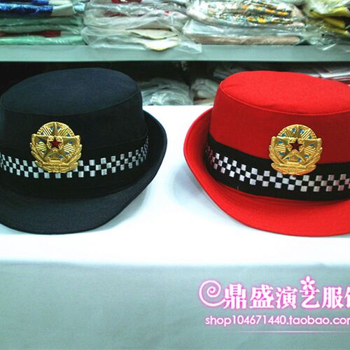 新品女士卷檐空姐帽 女保安帽 执勤帽工I作帽礼仪帽礼帽子舞台表
