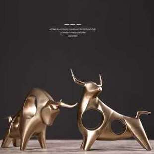 招财书柜家居简约现代 饰品电视美式 新品 厂销新d爆牛小摆件酒柜装