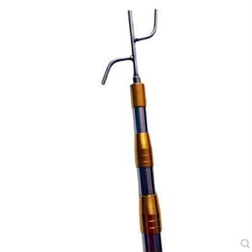 新品车载鸟杆晒衣拉钩室内外货车挑杆捞网竿挂P衣杆子伸缩带勾果