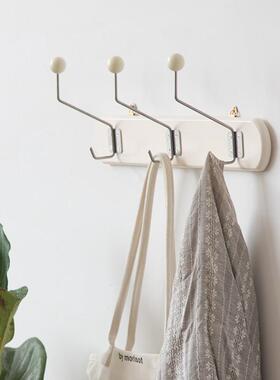 极速实木壁挂insm衣帽挂钩墙上装饰韩式复古民宿服装店挂衣钩可免