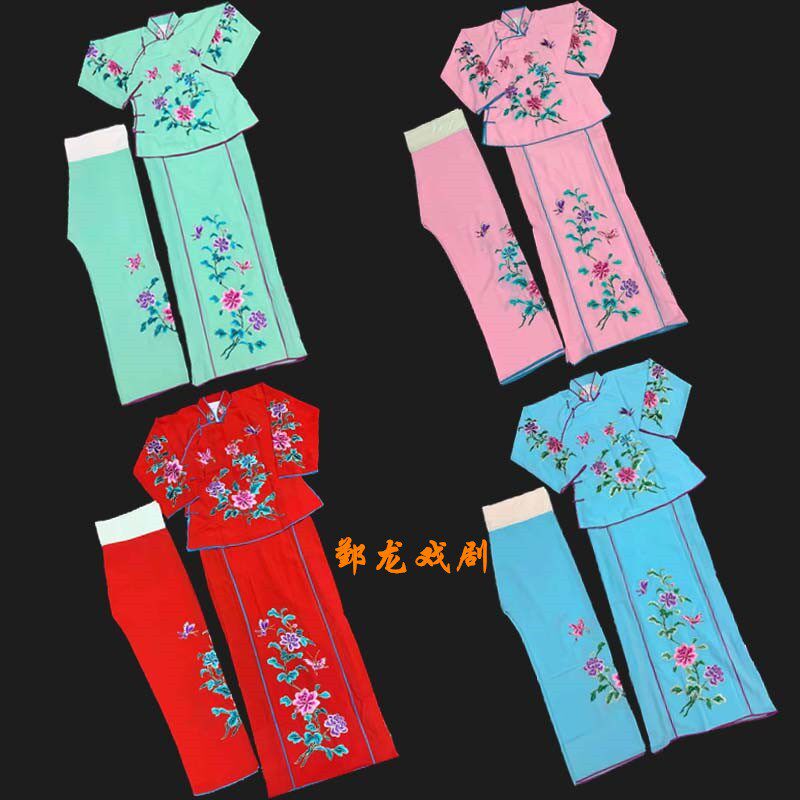 新品戏剧新戏曲服装女花旦戏服小旦衣丫鬟小衣包卖V水服软绉袄裙