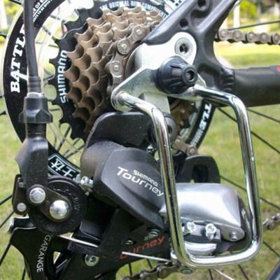 极速山地车后拨保护器护拔架变速器保护架K自行车后拔配件骑行骑