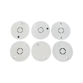 极速PVC圆盖板灯座盒八角面板暗盒司F令箱86型理线盒空白保护盖白