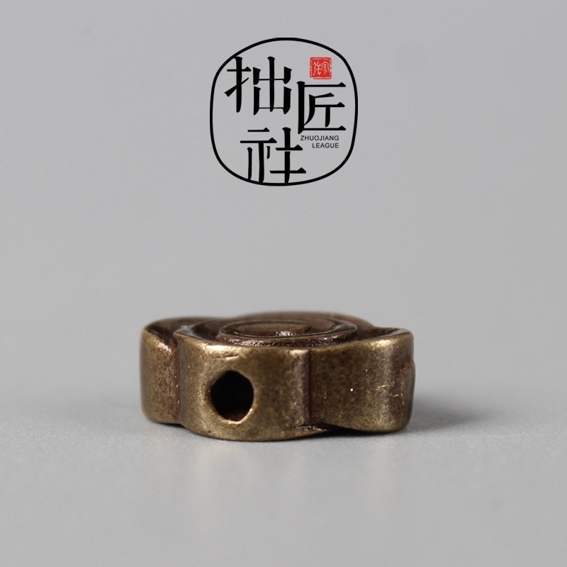 藏传铜祥云背云配饰 文玩配珠 diy10O8颗佛珠手串背云勒子