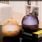极速新款 香薰机木纹大容量蓝牙智能家用电器遥控鸟W笼香薰加湿器