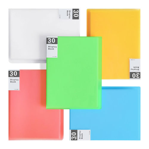 新品a4 display book文件夹 clear file transparent folXder doc