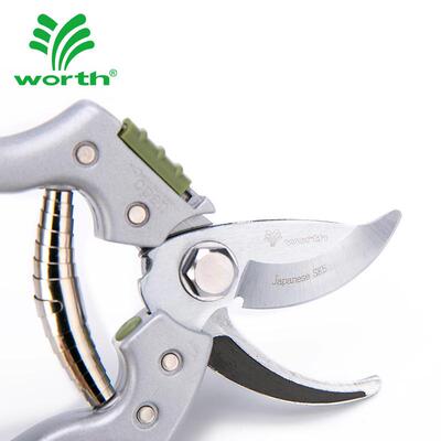 新品wort h园艺修枝剪SK5钢 B剪花枝 果树盆栽修剪刀工具 有木有