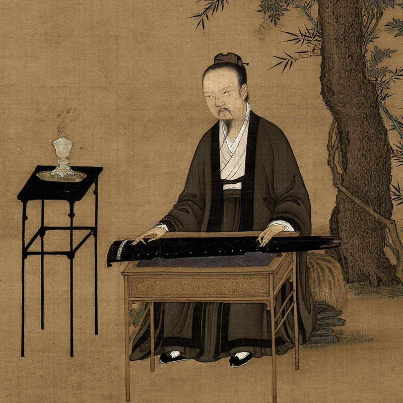 速发宋代赵佶宋徽宗文会图古代名家字画卷轴挂画中式玄关茶室竖版