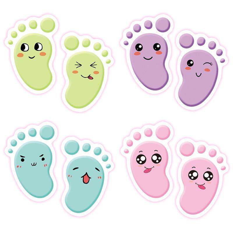 防水防滑小脚丫地板贴幼儿园楼梯学校工厂可爱脚印装饰贴纸