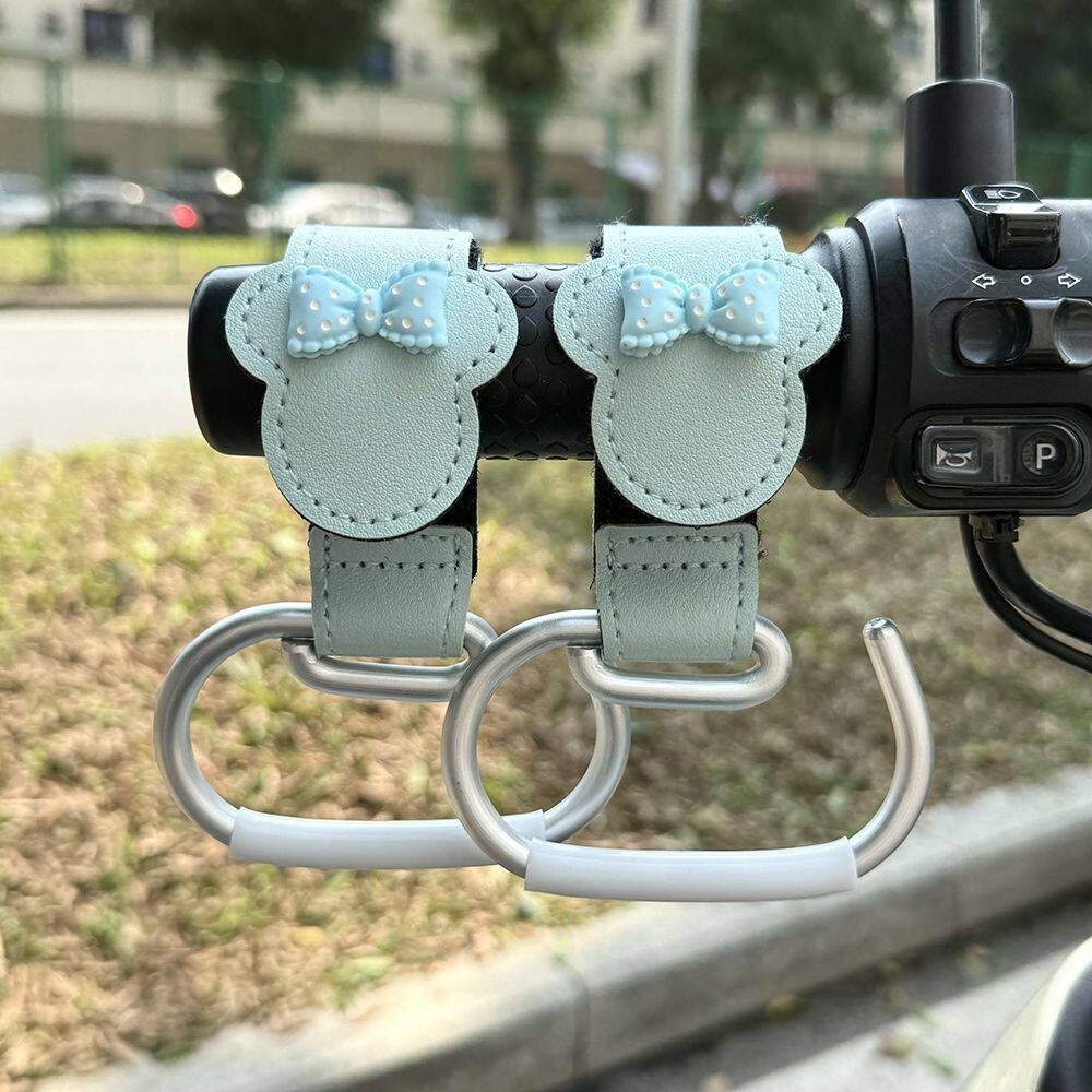 电瓶车电动车前置挂钩加长置物把手钩卡通可爱蝴蝶结装饰通用挂包