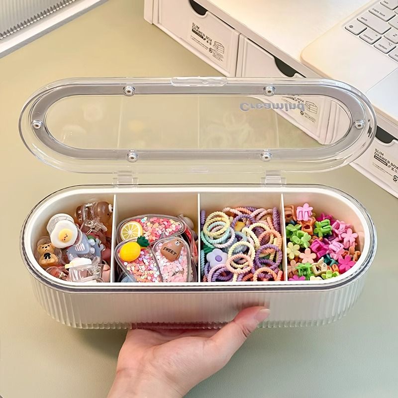 女童宝宝翻盖首饰收纳盒头绳发箍发卡皮筋儿童发饰整理神器