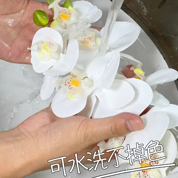 甜甜圈仿真花假花蝴蝶兰花艺花瓶餐桌玄关摆设装饰品摆件