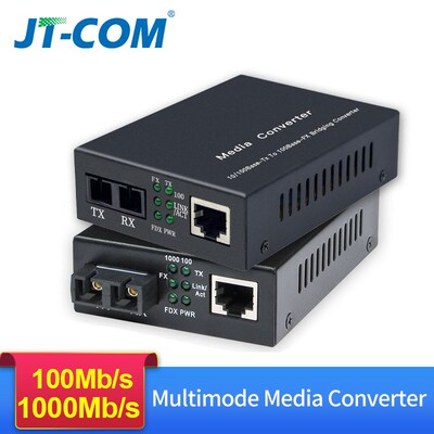 100M/1000M Multimode Ethernet MedDia Converter Fiber Optic t
