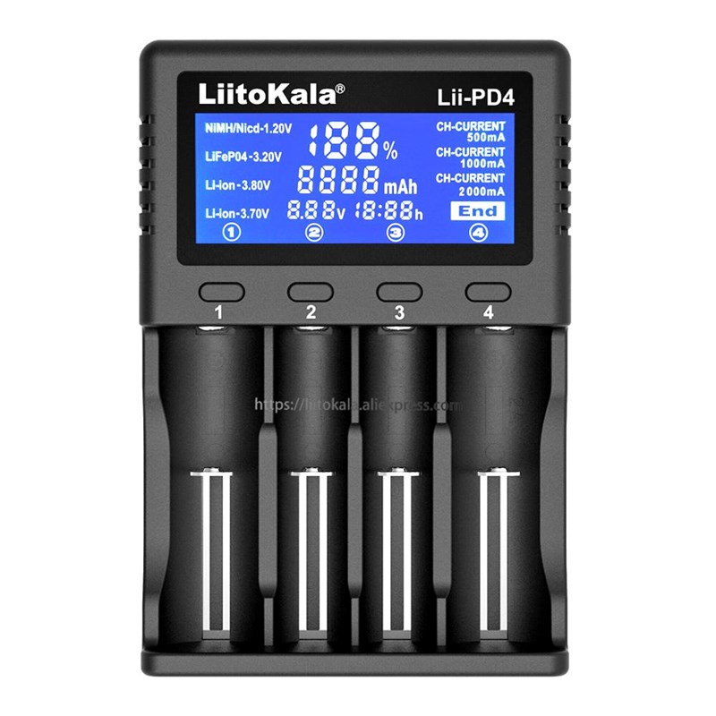 Liitokala Lii-500 Lii-PD4 Lii-500SE LCD 3.7V 18650 18350 185