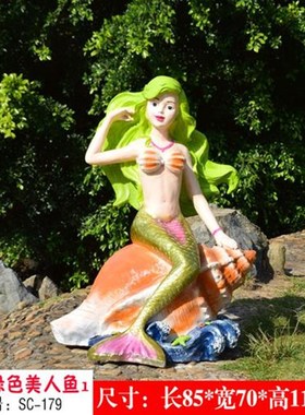 玻璃钢仿真海洋鲸鱼雕塑水上乐园喷泉沙滩池海豚装U饰大型动物摆