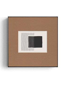 现代简约抽象画客厅书房餐厅装饰画E北欧艺术橙色壁画卧室饭厅挂