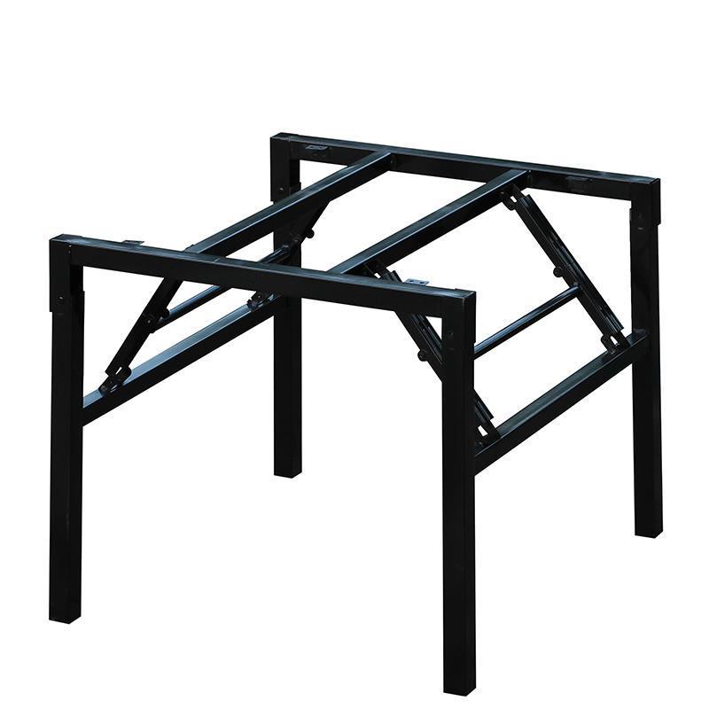 正方形桌子腿支i架餐桌脚铁桌腿桌架子可折叠桌腿折叠支架小桌子