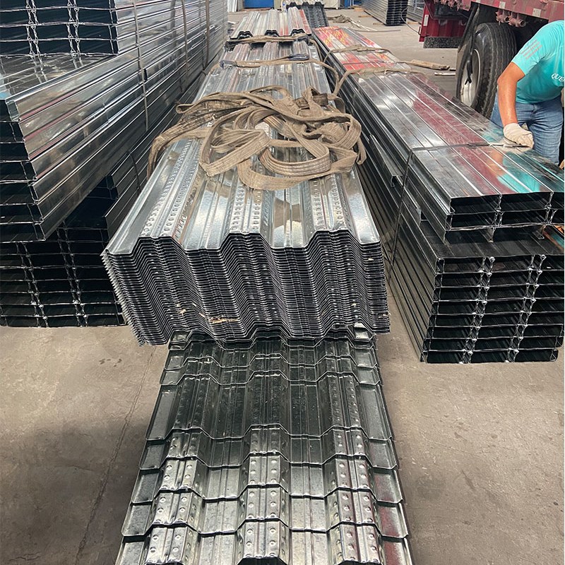 钢结构楼承板YX51-342-1025镀锌压型钢板混凝土楼层承重板瓦楞板